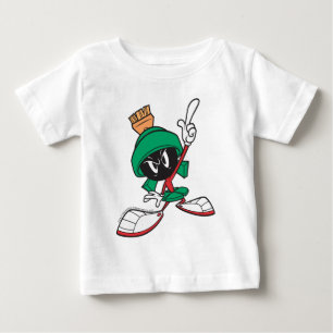 Camiseta Para Bebê Marvin Apontando para Cima
