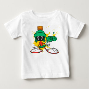 Camiseta Para Bebê Marvin Com Arma