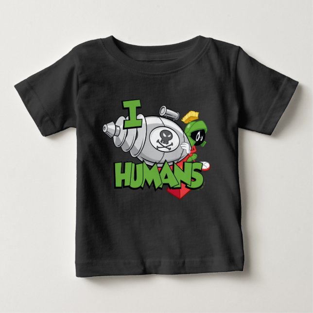 Camiseta Para Bebê MARVIN I Laser Humans (Frente)