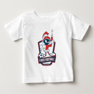 Camiseta Para Bebê MARVIN O MARCIANO™ "Eu Odeio Futebol" Gráfico