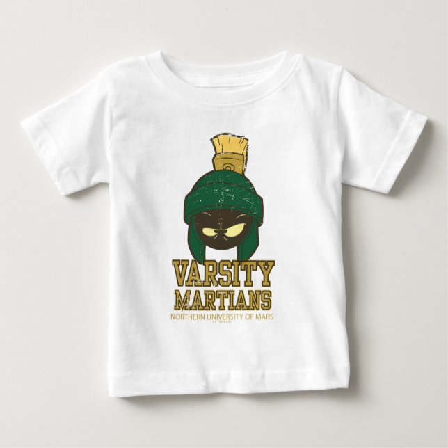 Camiseta Para Bebê MARVIN, O MARTIAN™ Varsity Collegiate Graphic (Frente)