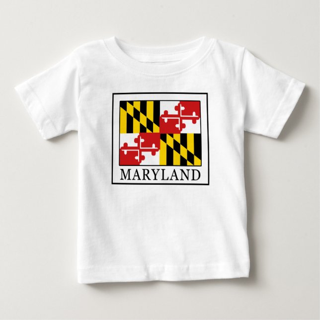 Camiseta Para Bebê Maryland (Frente)
