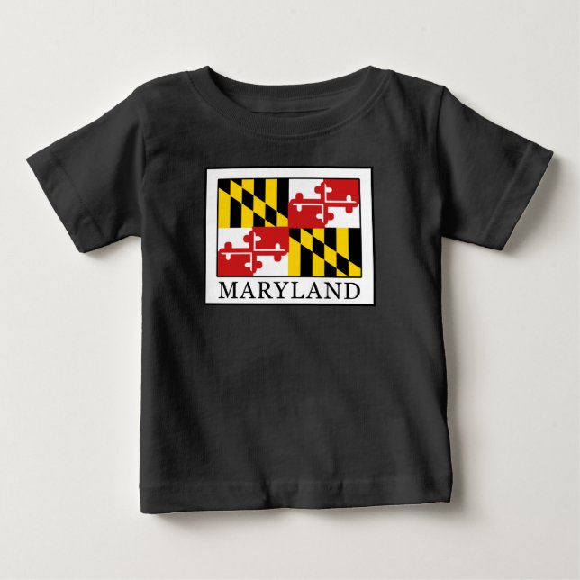 Camiseta Para Bebê Maryland (Frente)