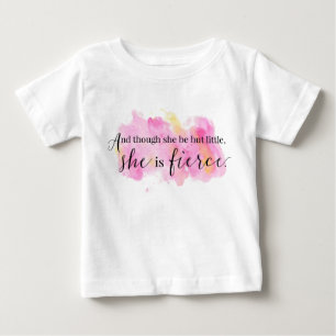 Camiseta Para Bebê Mas Ela É Pequena Ela É Uma Garota Imersa