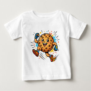 Camiseta Para Bebê Máscara de Biscoito Chip de Chocolate Atlético