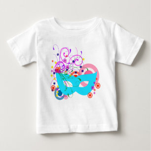 Camiseta Para Bebê Máscara de Purim
