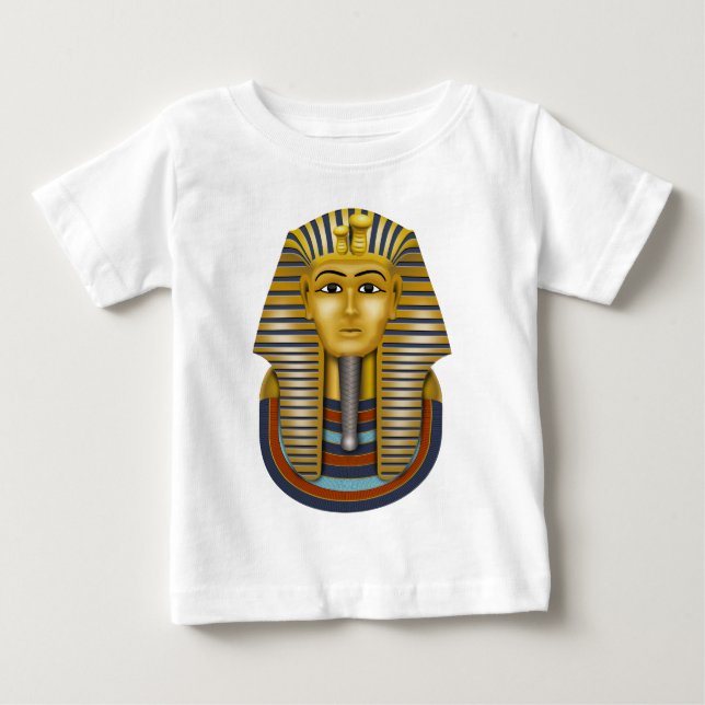 Camiseta Para Bebê Máscara Egípcia de Tutancâmon (Frente)