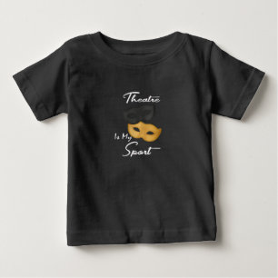 Camiseta Para Bebê Máscaras de teatro de Atriz de Ator Engraçado femi