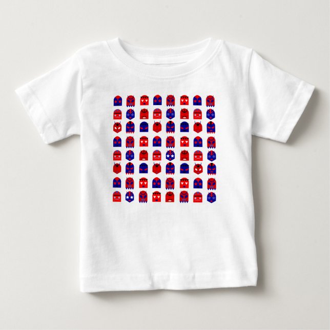 Camiseta Para Bebê máscaras lucha libre (Frente)