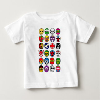 Camiseta Para Bebê Máscaras mexicanas da luta de Lucha Libre Luchador
