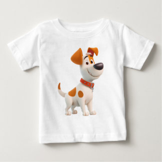 Camiseta Para Bebê Mascote Cachorro – Cachorrinho Cartoon Fofo para C