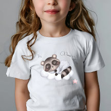 Mascote de Guaxinim Menino Bebê Gentil