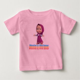 Camiseta Para Bebê Masha e o urso