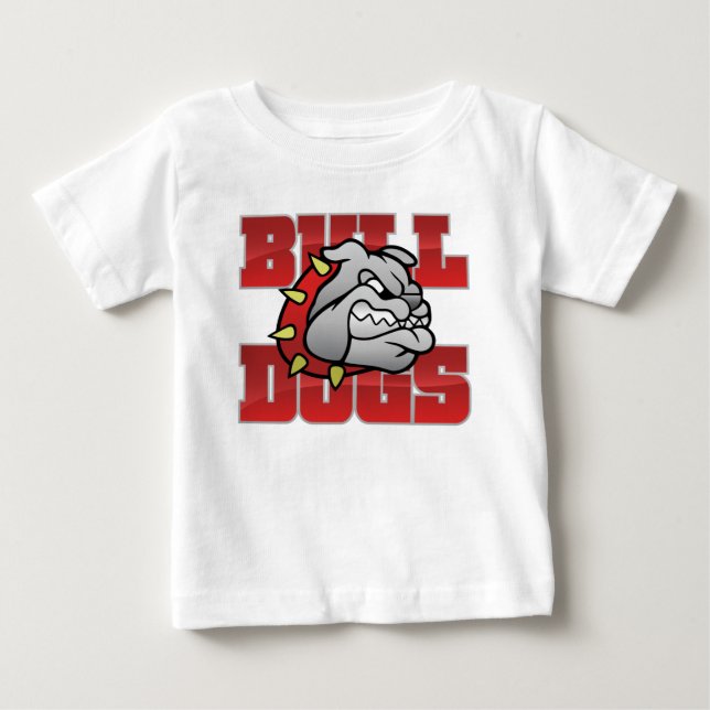 Camiseta Para Bebê Mason Bulldog #5 (Frente)