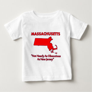 Camiseta Para Bebê Massachusetts - Não Tão Detestável Quanto Nova Jer