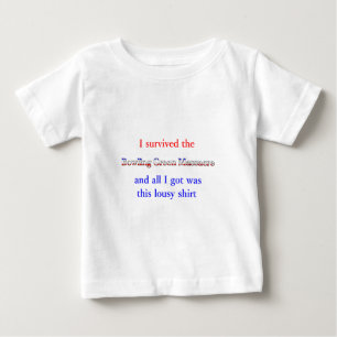 Camiseta Para Bebê Massacre verde da boliche engraçado