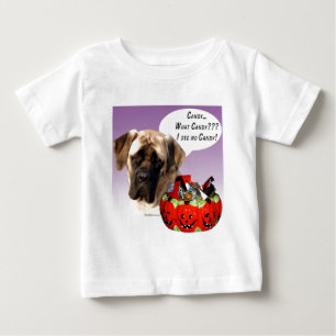 Camiseta Para Bebê Mastiff (afã) Halloween Candy
