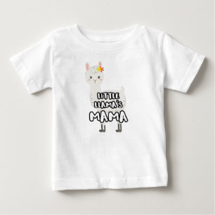 Camiseta Para Bebê Matando a Mãe Filha Pequena Llamas Mama