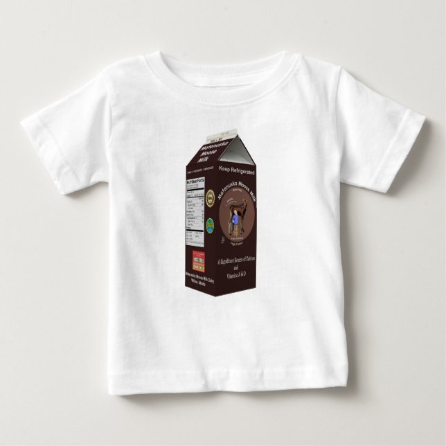 Camiseta Para Bebê Matanuska Moose Milk (Frente)