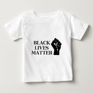 Camiseta Para Bebê Matéria preta das vidas