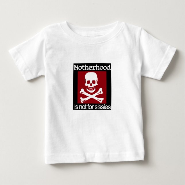Camiseta Para Bebê Maternidade não para mariquinhas! (Frente)
