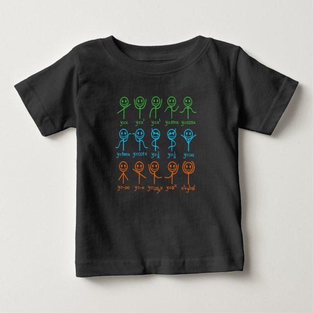 Camiseta Para Bebê Math Teacher Dance Equation Mathematic Maths (Frente)