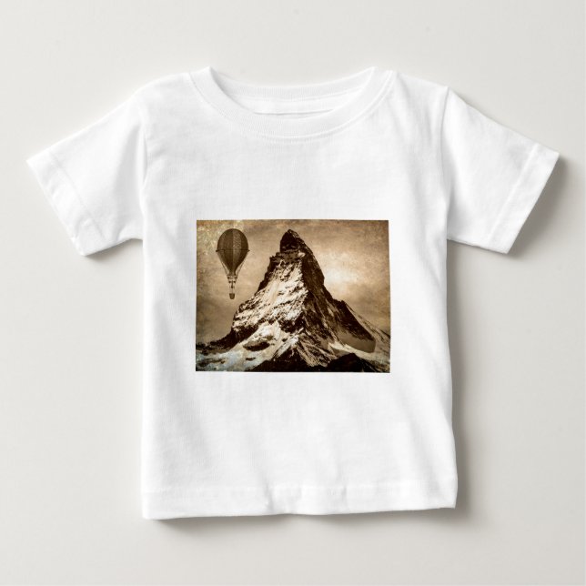 Camiseta Para Bebê Matterhorn Steampunk (Frente)
