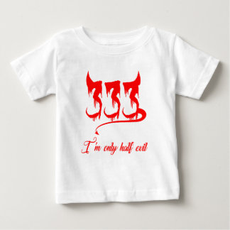 Camiseta Para Bebê Mau 333 somente meio