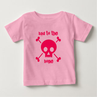 Camiseta Para Bebê Mau para o Cute Ósseo, Rosa, Tutu