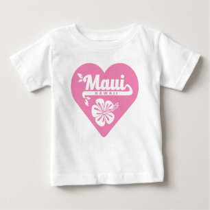 Camiseta Para Bebê Maui Hawaii
