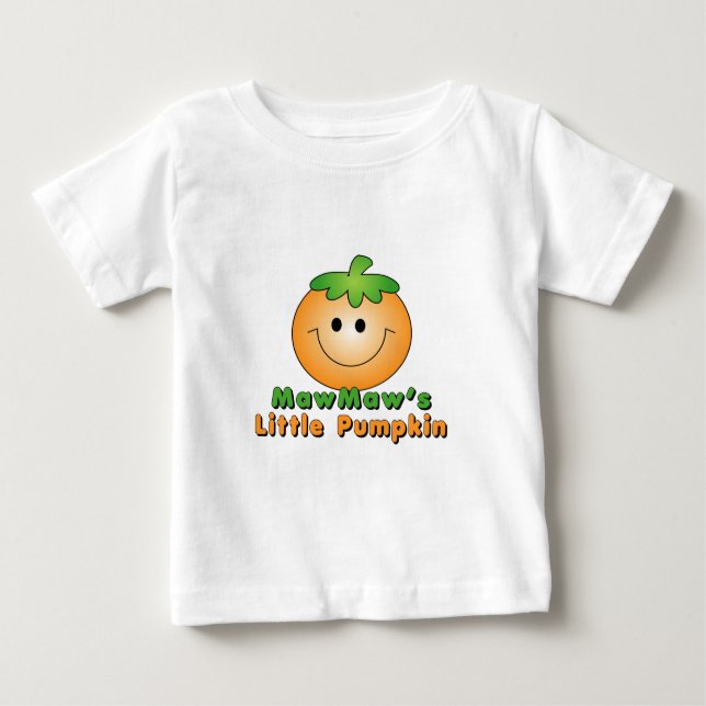 Camiseta Para Bebê Maw Pequeno Pumpkin (Frente)