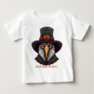 Camiseta Para Bebê Mayflower Gobbler