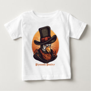 Camiseta Para Bebê Mayflower Gobbler