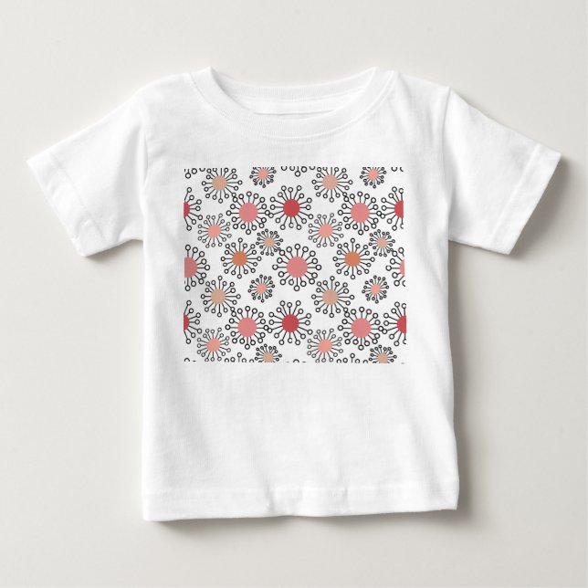 Camiseta Para Bebê MCM Flores  (Frente)