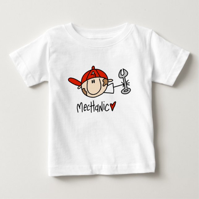 Camiseta Para Bebê Mecânico (Frente)
