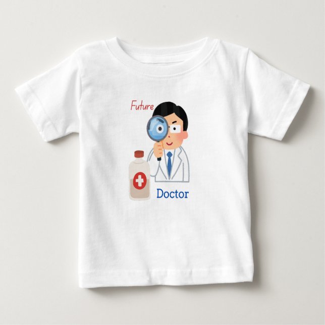 Camiseta Para Bebê Médico (Frente)