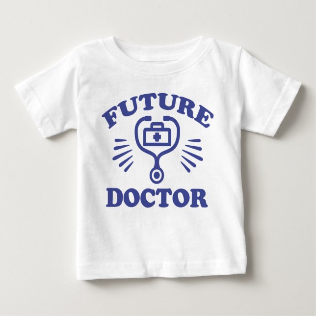 Camiseta Para Bebê Médico Futuro (Frente)