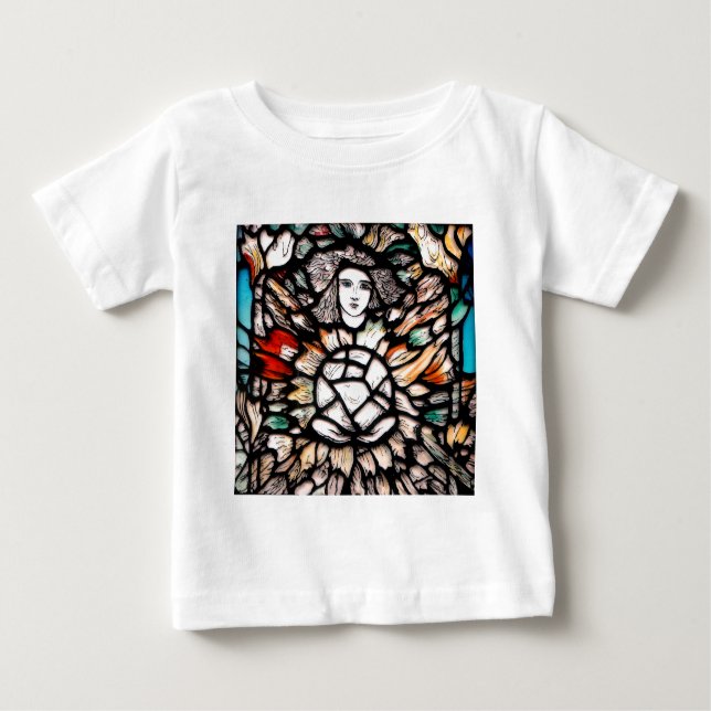 Camiseta Para Bebê Meditação em Cores (Frente)
