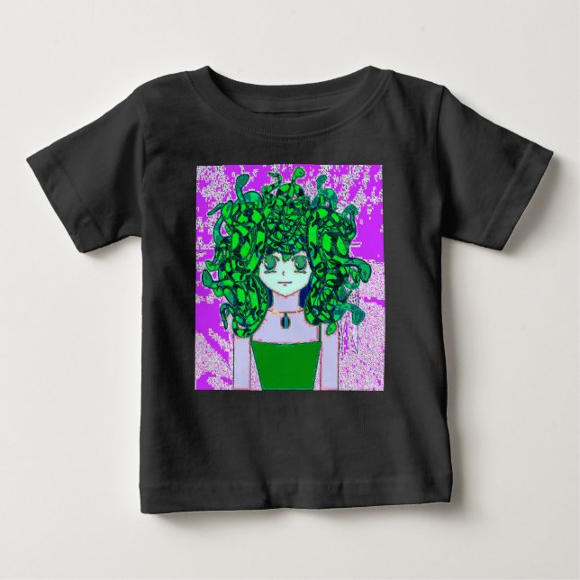 Camiseta Para Bebê Medusa (Frente)