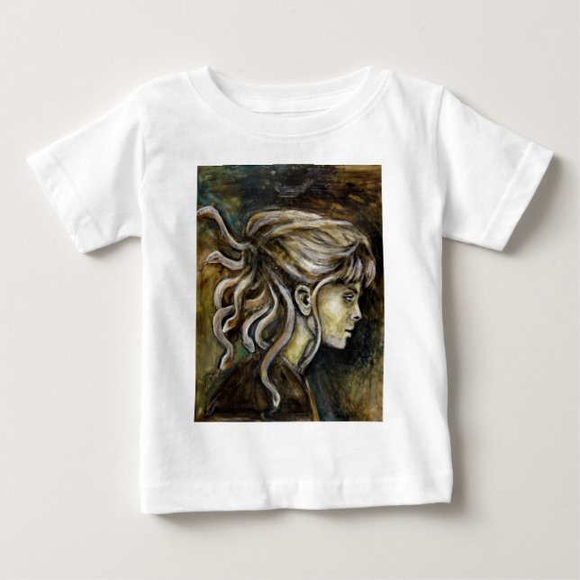 Camiseta Para Bebê Medusa (Frente)