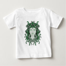 Camiseta Para Bebê Medusa Gorgo Cobra Monstro Gorgoneana Mitologia Gr