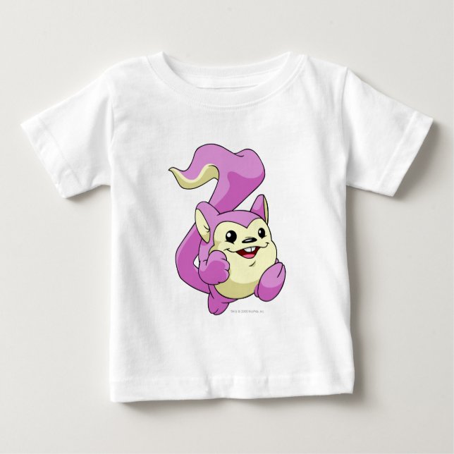 Camiseta Para Bebê Meerca Pink (Frente)