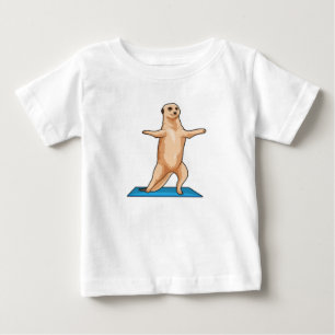 Camiseta Para Bebê Meerkat no exercício de estresse da Malhação