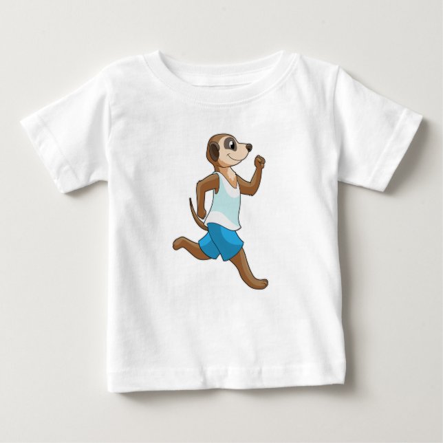 Camiseta Para Bebê Meerkat no Running Sports (Frente)