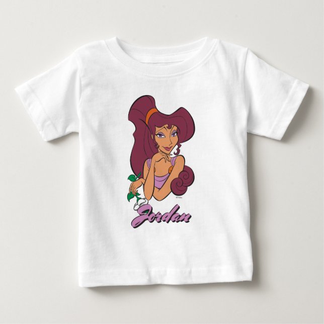Camiseta Para Bebê Megara Goddess at Heart Baby T-Shirt (Frente)