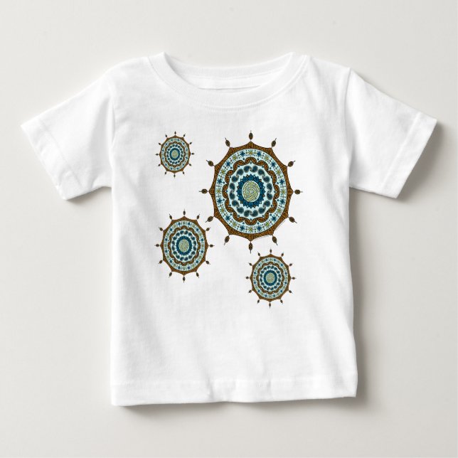 Camiseta Para Bebê Mehndi Fantasy Copper Kid e Baby Light Shirt (Frente)