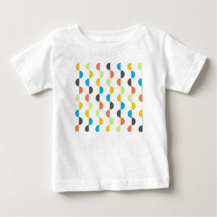 Camiseta Para Bebê Meio círculo moderno do século médio