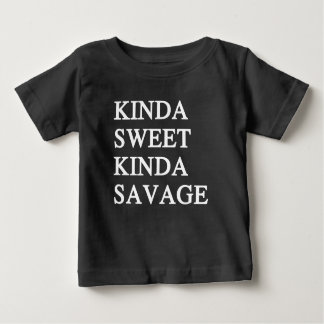 Camiseta Para Bebê Meio Doce Meio Sagrado Engraçado