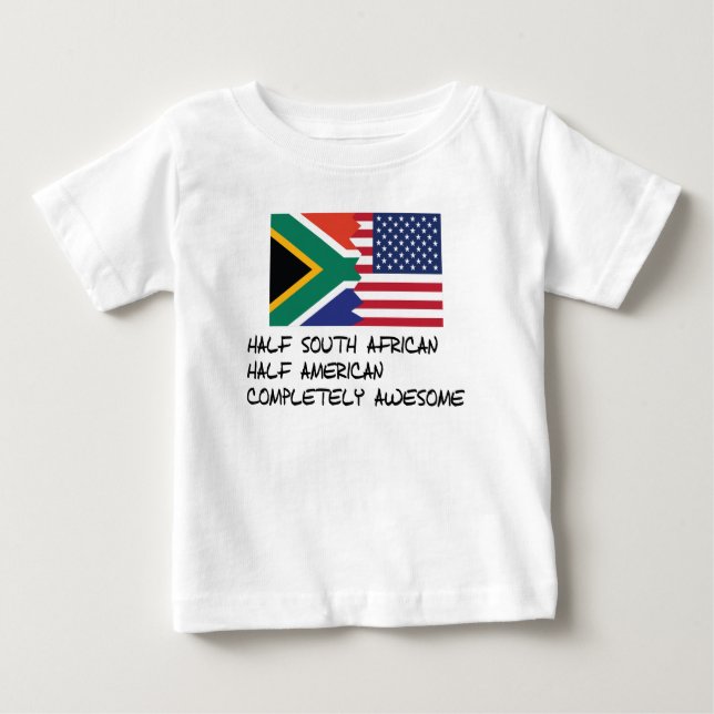 Camiseta Para Bebê Meio sul - africano completamente impressionante (Frente)