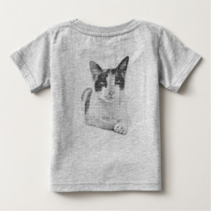 Camiseta Para Bebê Meio-Tom Calico Retrô